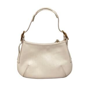 Coach Vintage 9211 White Leather Legacy Slim Mini Hobo Shoulder Mini HandBag